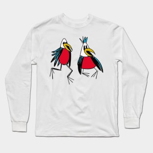 Birds chatting Long Sleeve T-Shirt